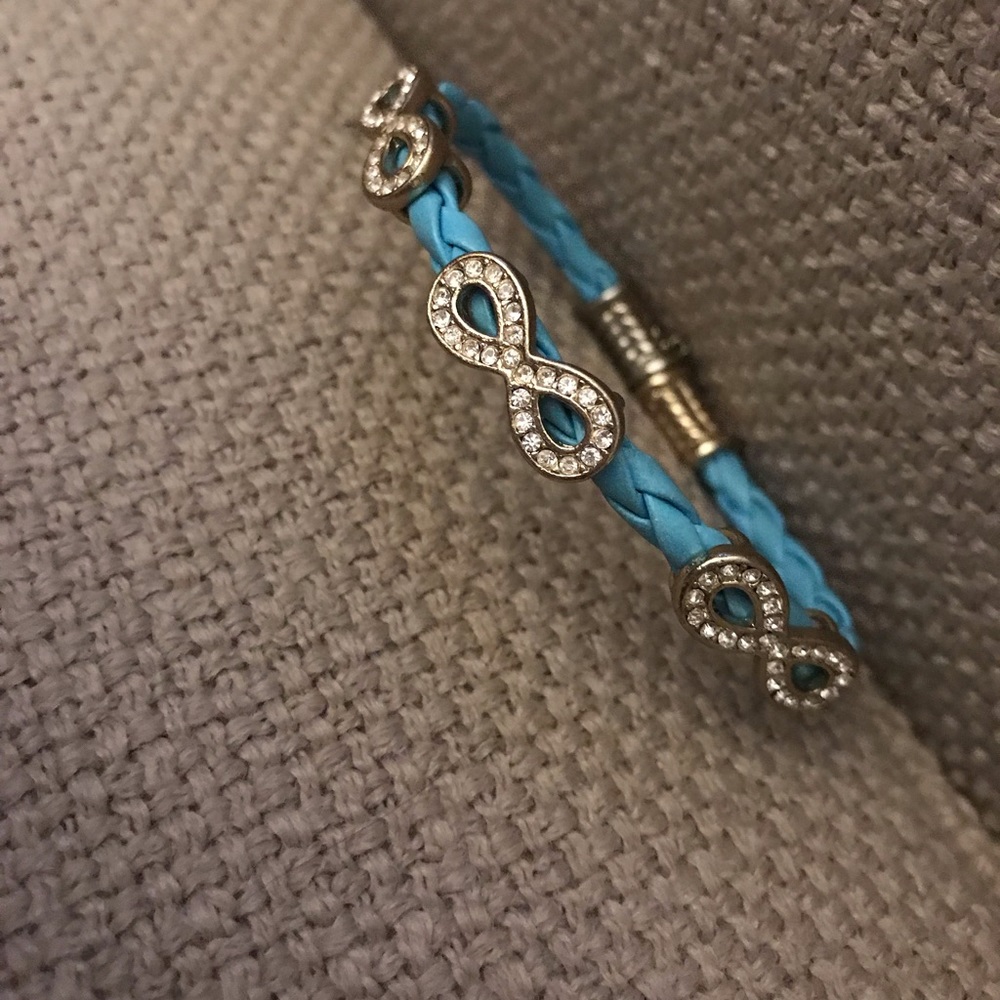 Turquoise Bracelet with Infinity Signs